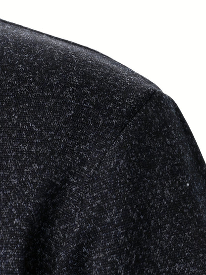 Men's Stand-Collar Casual Sweatshirt - Autumn Winter Long Sleeve