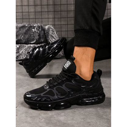 Men's Low-Top Sneakers - Breathable Fabric & Cushioned Sole