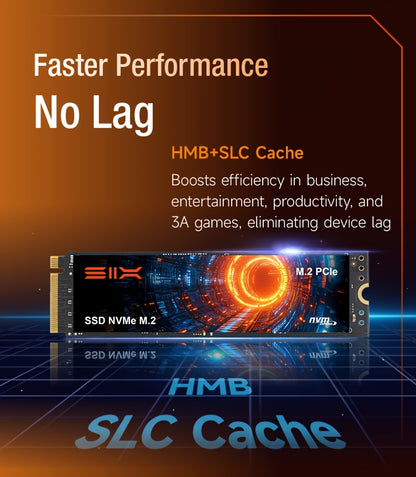 SIX X7400-Pro 1 TB/2 TB 7350 MB/s Lesegeschwindigkeit | PCIe 4.0 NVMe, robust und zuverlässig für Gaming, Büro und Content-Erstellung, mit elegantem Metalldesign und leistungsstarkem Kühlsystem, Gaming-Zubehör, professionelles Erscheinungsbild, H