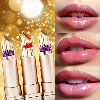 Crystal Flower Jelly Lipstick 1+1 free - Color-Changing Magic Lip Balm