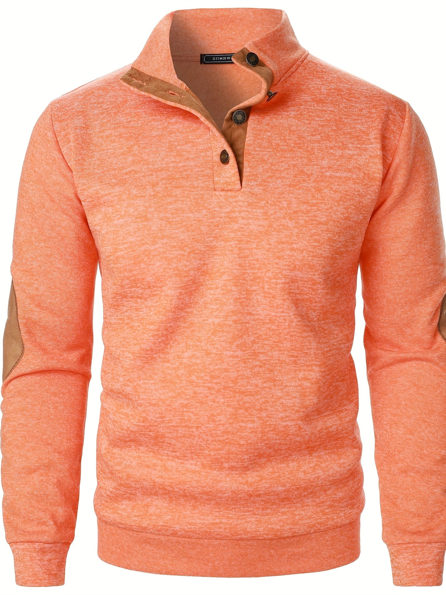 Men's Stand-Collar Casual Sweatshirt - Autumn Winter Long Sleeve