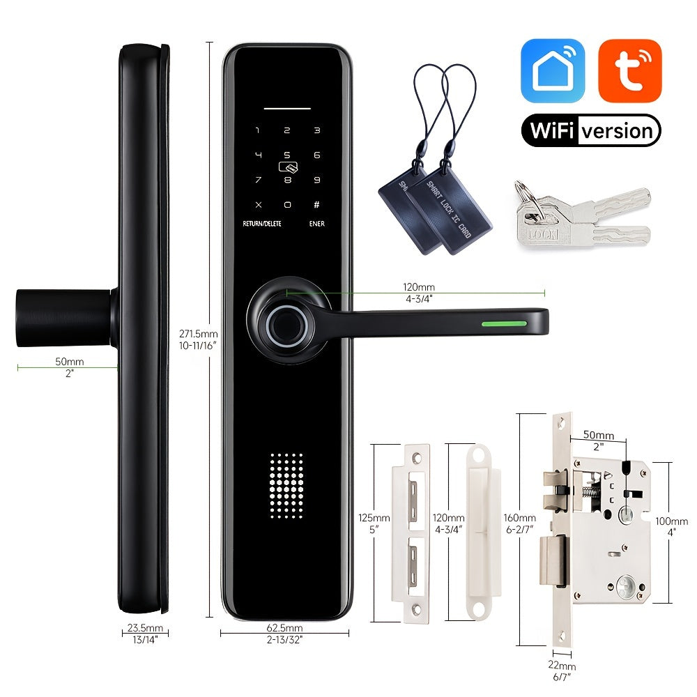 SUMUS Smart Door Lock - Keyless Entry WiFi App Aluminum Alloy