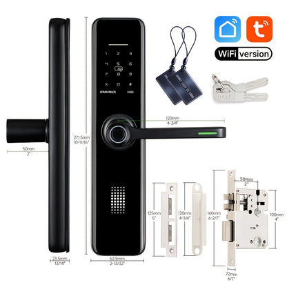 SUMUS Smart Door Lock - Keyless Entry WiFi App Aluminum Alloy