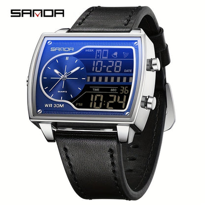OFNS Men's Digital Watch - Multifunctional Electronic Timing Square