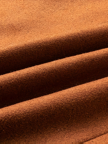 Men's Autumn Winter Thickened Tweed Jacket - Detachable Scarf