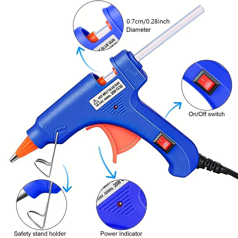 BESPER 20W Mini Portable Hot Glue Gun