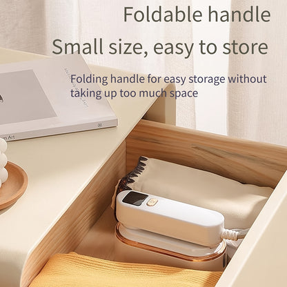 Handheld Steamer with Iron - 3-Speed 180° Rotatable 2-in-1