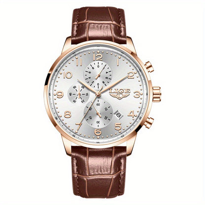 LIGE Men's Elegant Chronograph Watch