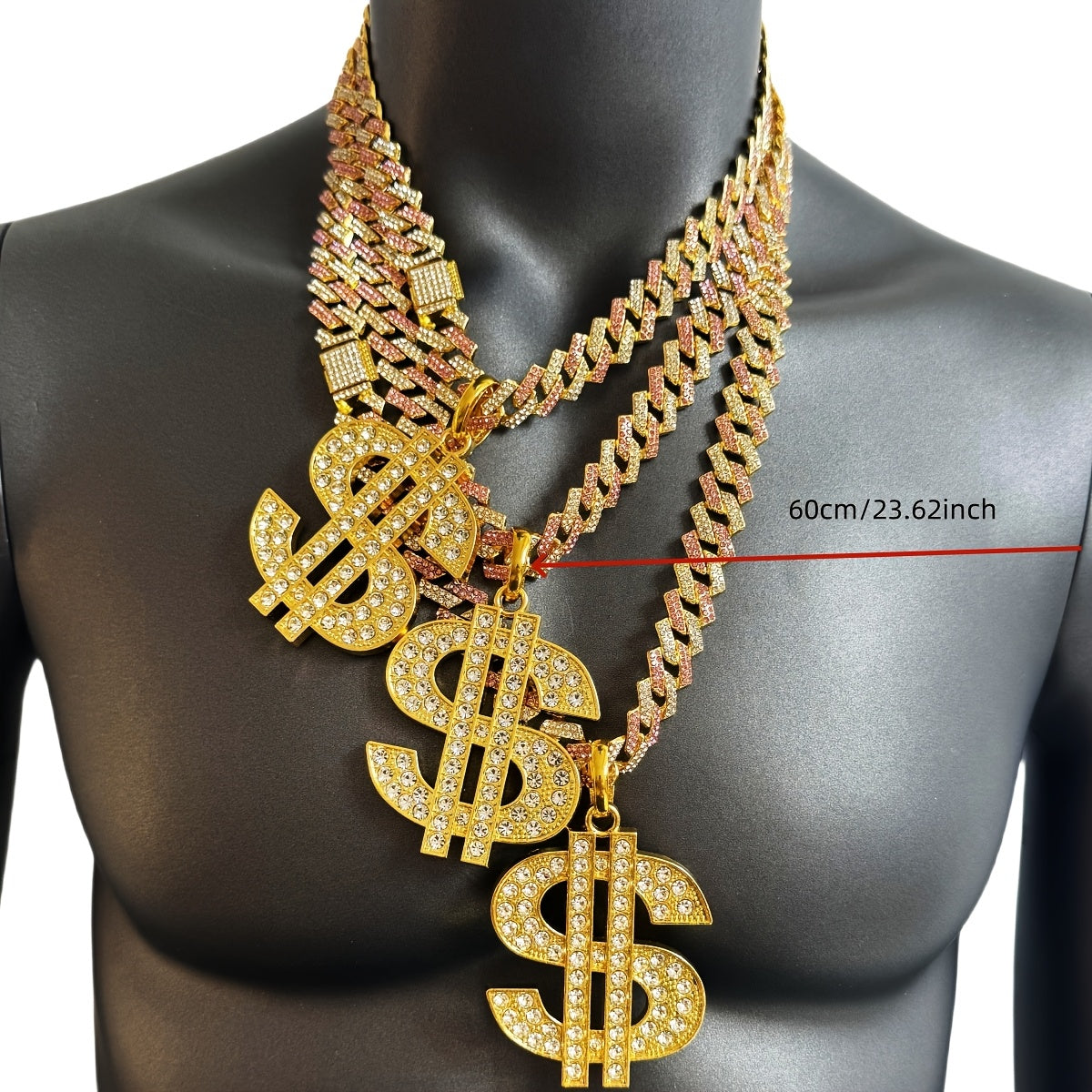 Men's Heavy-Duty Dollar Sign Necklace