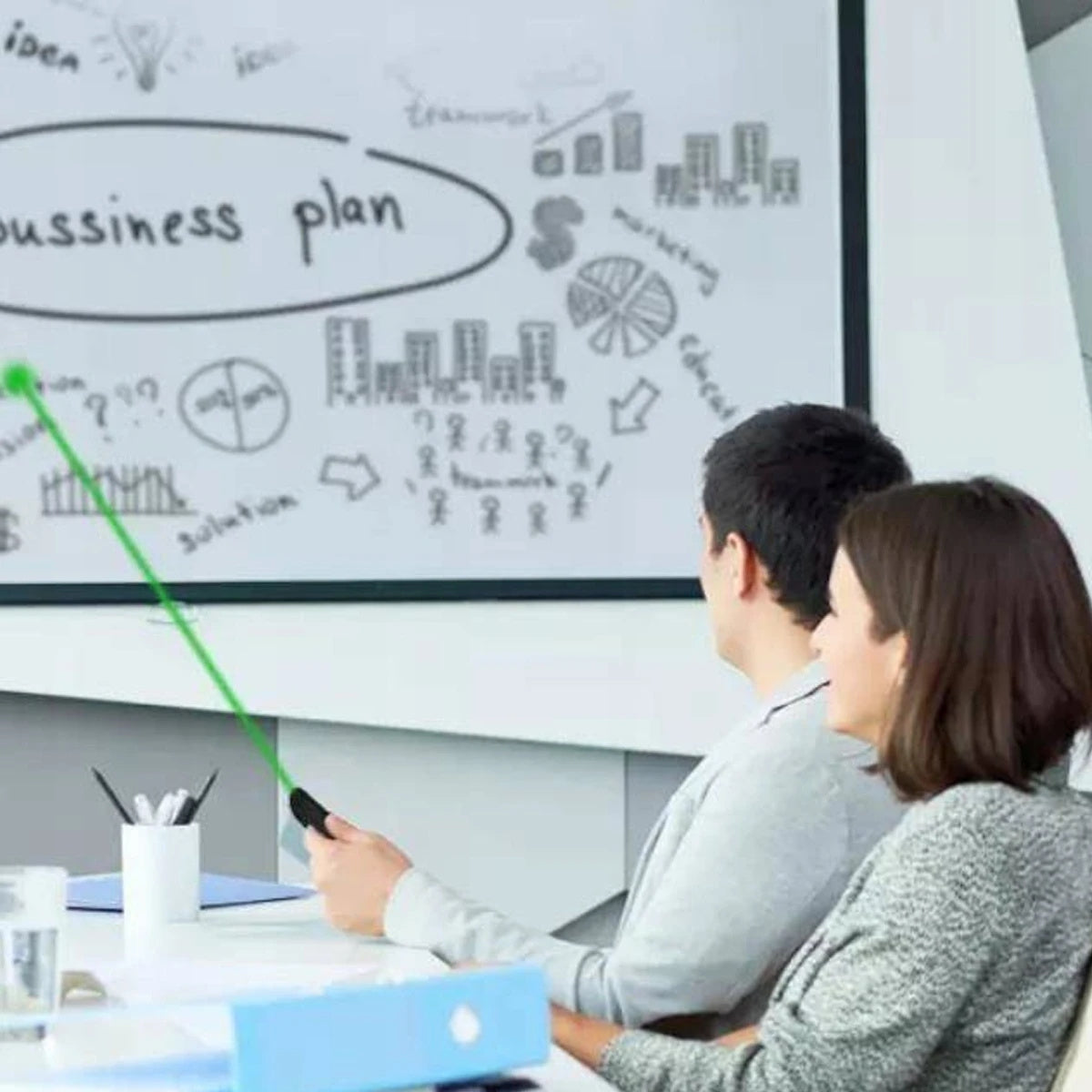 Pointeur laser vert ultra-puissant - 4 en 1 professionnel longue portée