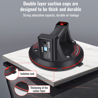 220KG Electric Vacuum Suction Cup - Heavy-Duty Glass Tile Lifter