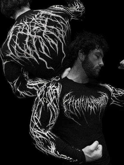 Men's Compression Long Sleeve Fitness Shirt - Muscle Fit