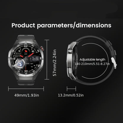 GPS GT5 Pro Men's Smartwatch - 3.86cm HD Display 100+ Sports