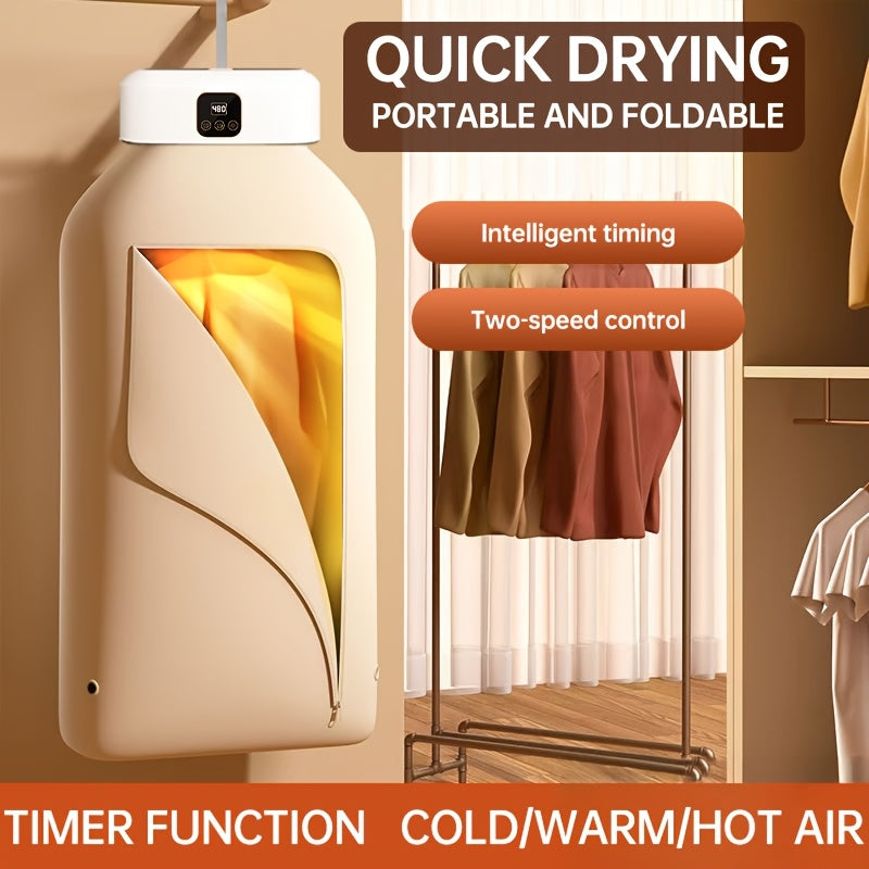 Upgraded Portable Plug-in Dryer - Timed Mini Compact with Bag