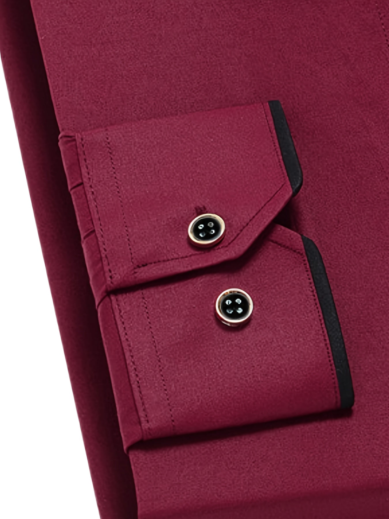 1+1 Men's Double Lapel Long Sleeve Shirt - Fashion Business Casual