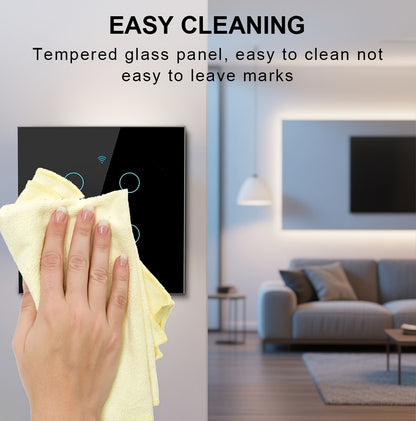 WiFi Smart Light Switch 1/2/3/4 Gang - Touchscreen Alexa Google