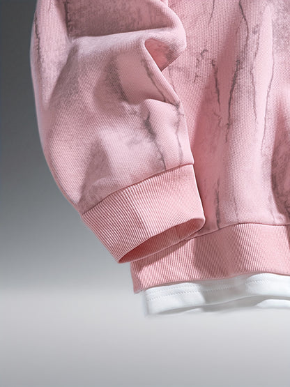 Men's Tie-Dye Sweatshirt - Round Neck Pullover