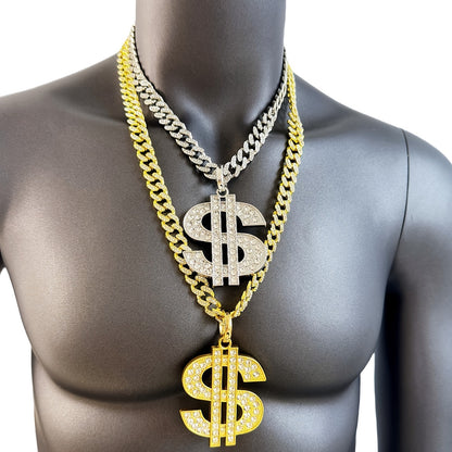 Men's Heavy-Duty Dollar Sign Necklace