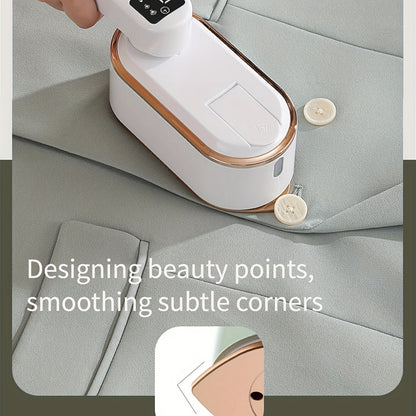 Handheld Steamer with Iron - 3-Speed 180° Rotatable 2-in-1