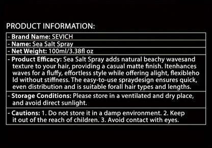 SEVICH Sea Salt Spray for Hair - Volume Texture Beach Waves