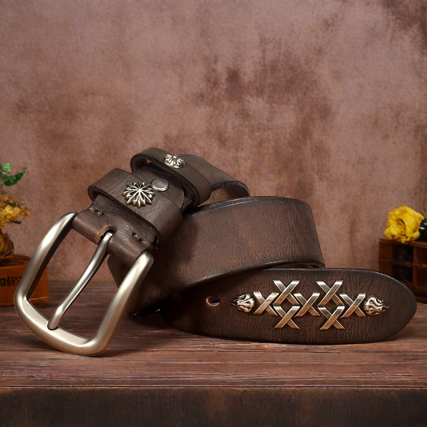 Handmade Top-Grain Leather Belt - Unisex