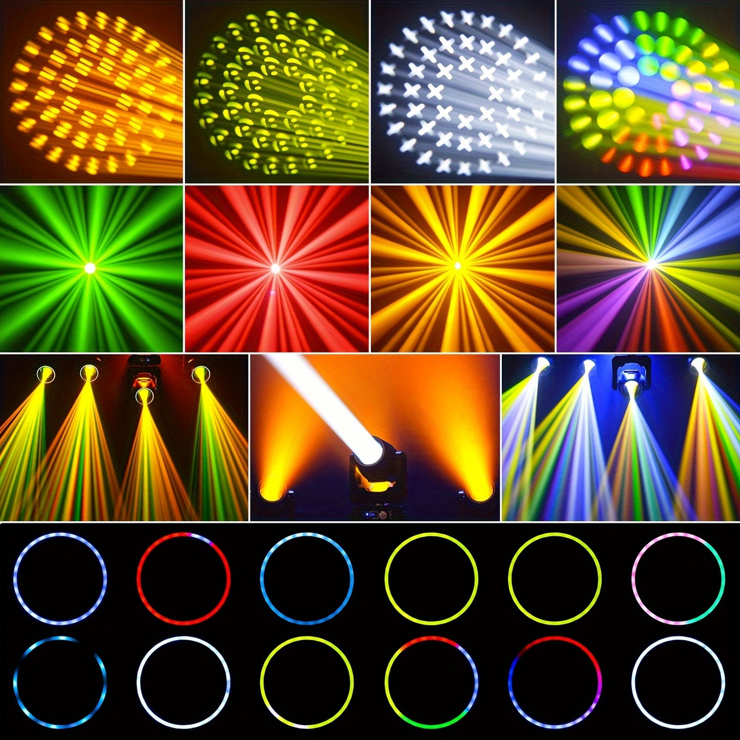 230W 48Prism LED Stage Lighting - Gobo Moving DMX Beam