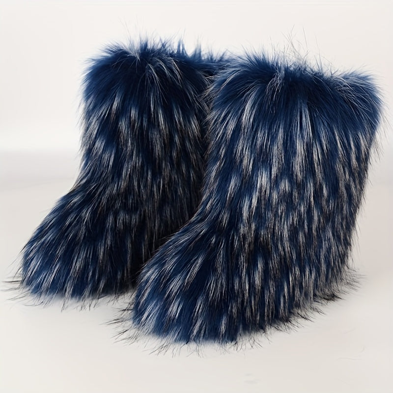 Women's Mid-Calf Faux Fur Boots