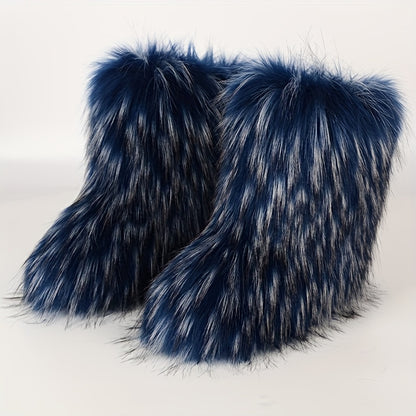 Women's Mid-Calf Faux Fur Boots