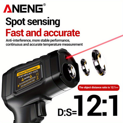 ANENG TH202 Thermometer Hygrometer - Non-Contact -50-600°C LCD