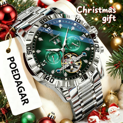 POEDAGAR Men's Luxury Business Watch - Automatic Waterproof