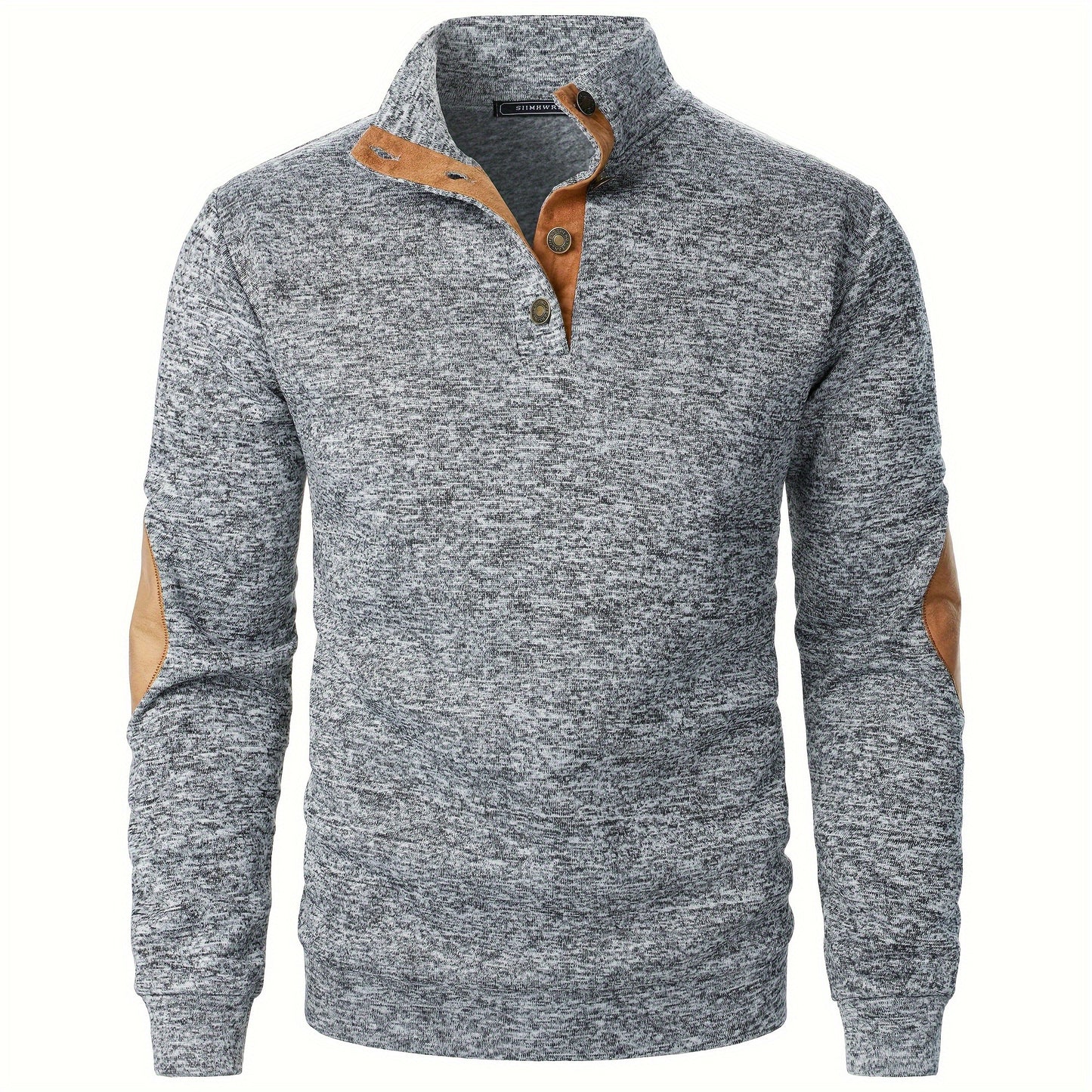 Men's Stand-Collar Casual Sweatshirt - Autumn Winter Long Sleeve