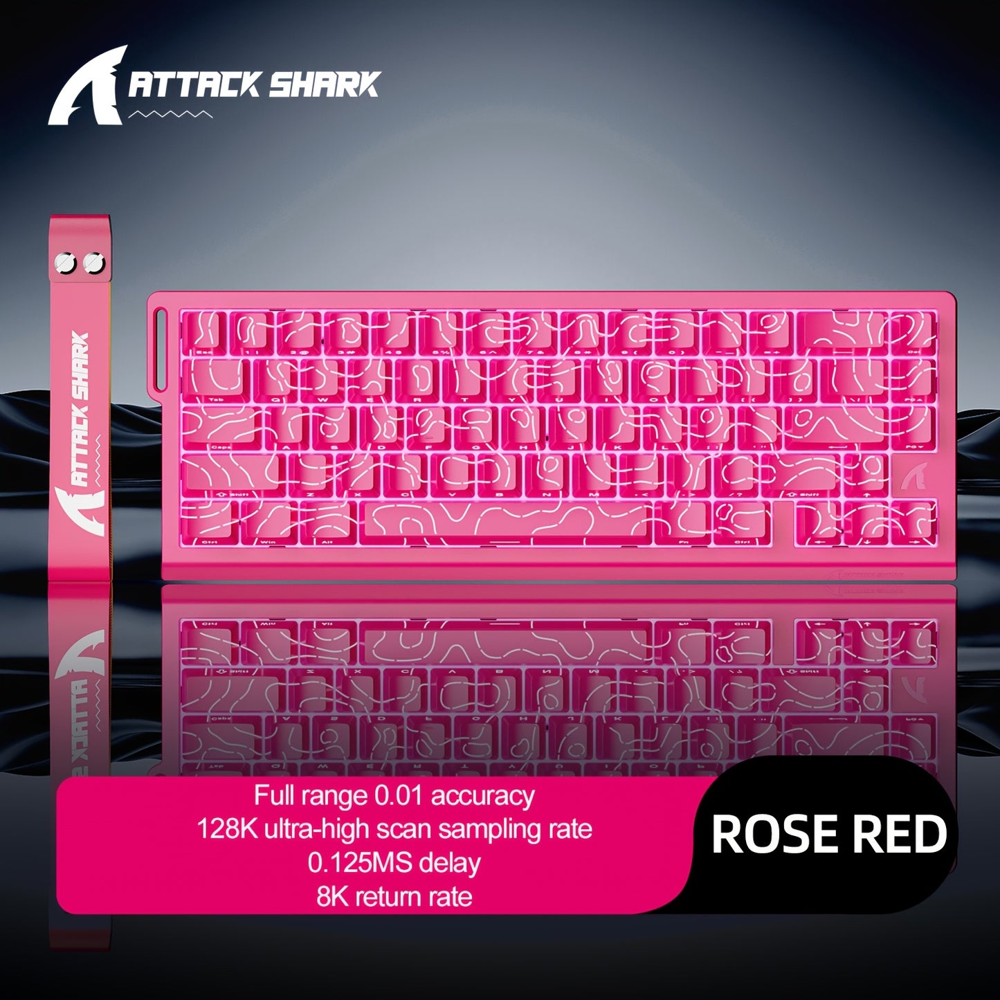 ATTACK SHARK X68 HE Mechanical Gaming Keyboard - 60% TKL Rapid Trigger