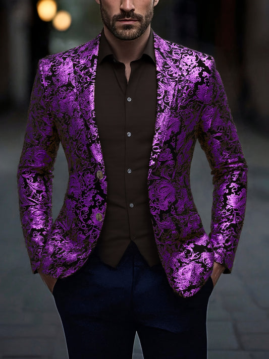 Men's Vintage Paisley Pattern Blazer