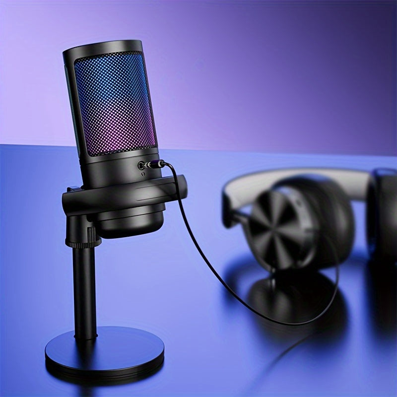 Condenser Microphone - RGB Lighting for PC/PS4/PS5/Mac
