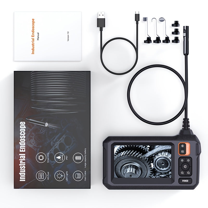 LCD Industrial Endoscope – 8mm Dual/Single Lens Camera