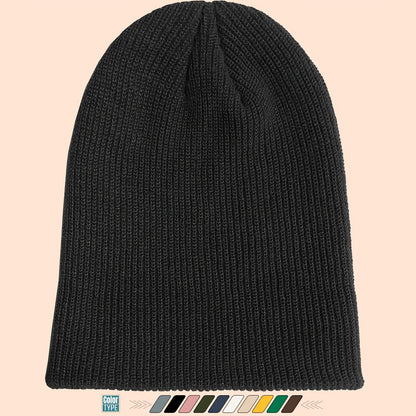 Gothic Beanie Hat - White Bone Spikes