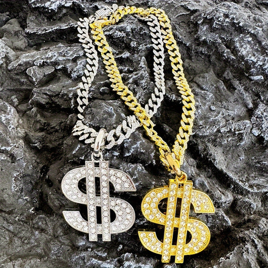 Men's Heavy-Duty Dollar Sign Necklace