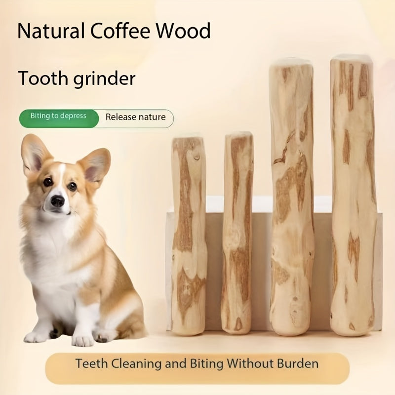 Natural Coffee Wood Dog Chew - Teeth & Oral Cleaning All Breeds