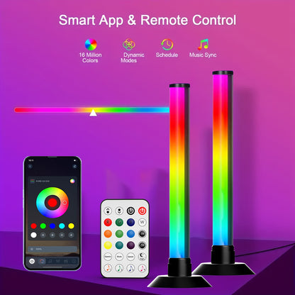 NBBUFF RGB LED Desk Lamps 2pcs - Music Sync & App Control