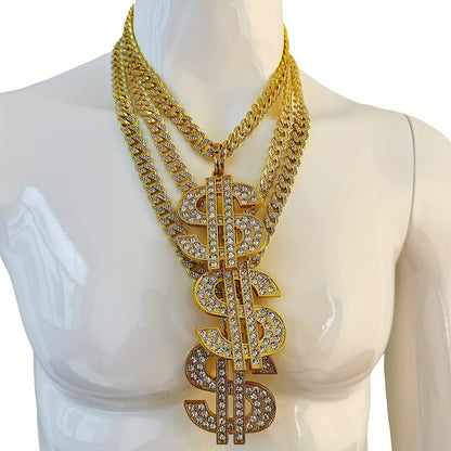 Men's Heavy-Duty Dollar Sign Necklace