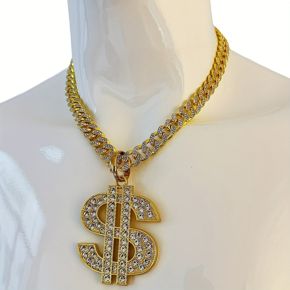 Men's Heavy-Duty Dollar Sign Necklace