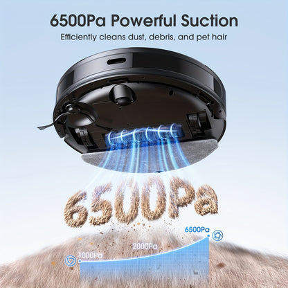 Lubluelu B40 Robot Vacuum Cleaner - 3 in 1 Mop 6500Pa