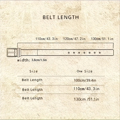 Handmade Top-Grain Leather Belt - Unisex