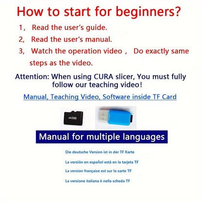 EasyThreed K6 3D Printer - Touch Screen Low Noise