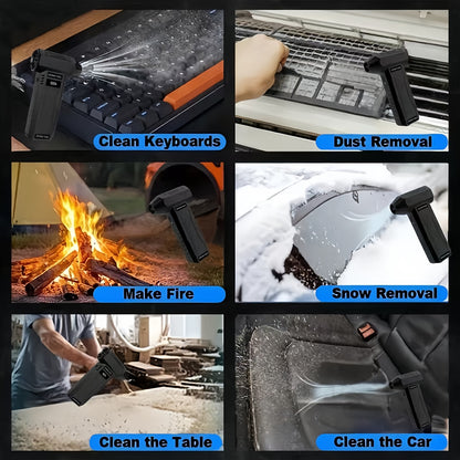 TurboBlast Pro – High-Speed Handheld Dust Blower (USB, 2000mAh)