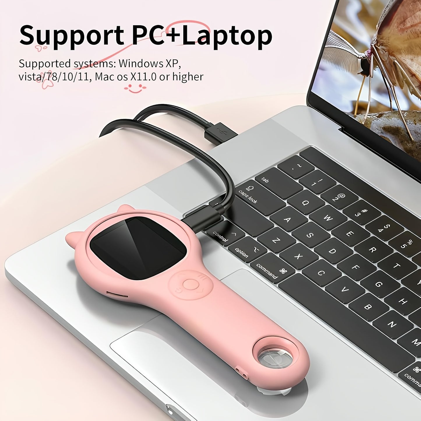 RIVGOT Kinder-Handmikroskop – 2 MP, 2" IPS-Digitaldisplay