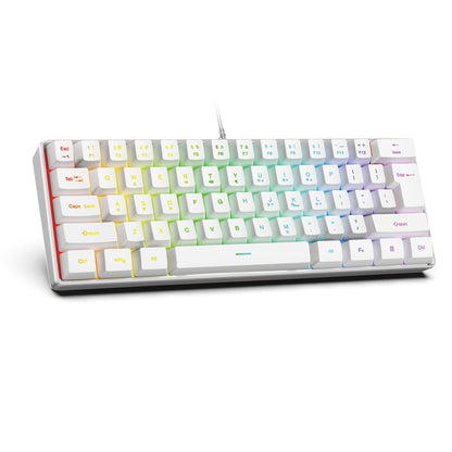 GOTBAT 60% Gaming Keyboard - Mini RGB Backlit 61 Key