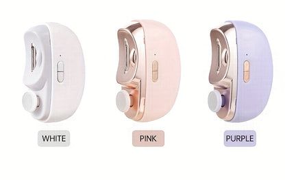 2-in-1 Electric Nail Clipper & Polisher - LED Light USB Charging