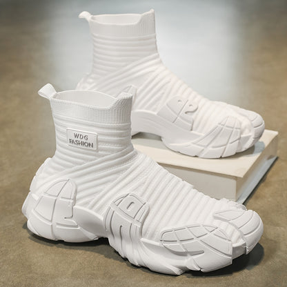 Men's Slip-On Sock Sneakers - Breathable Casual Hiking Shoes