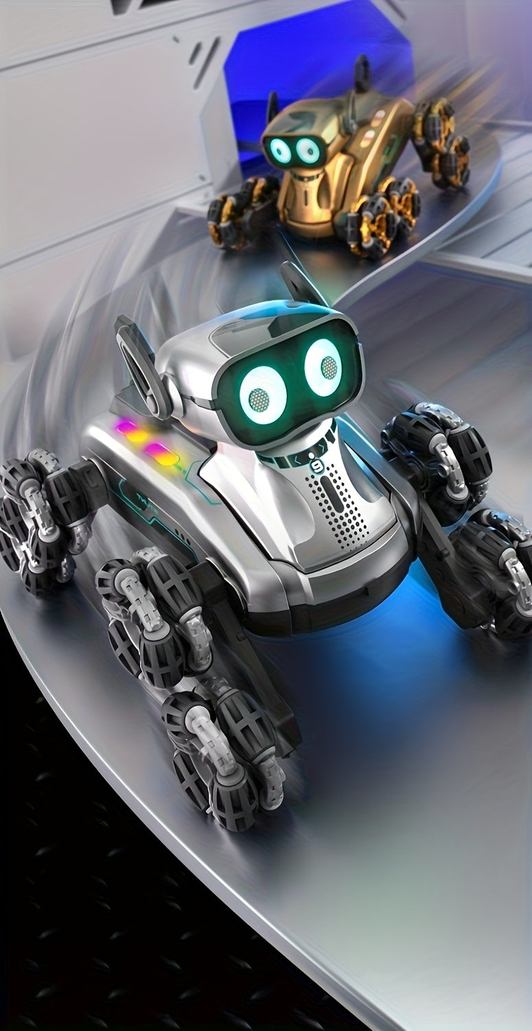 MechaPaw All-Terrain Robot Dog - 8-Wheel Remote Control Mechanical